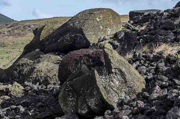 92 - Chile - isla de Rapa Nui o Pascua - Ahu Akahanga